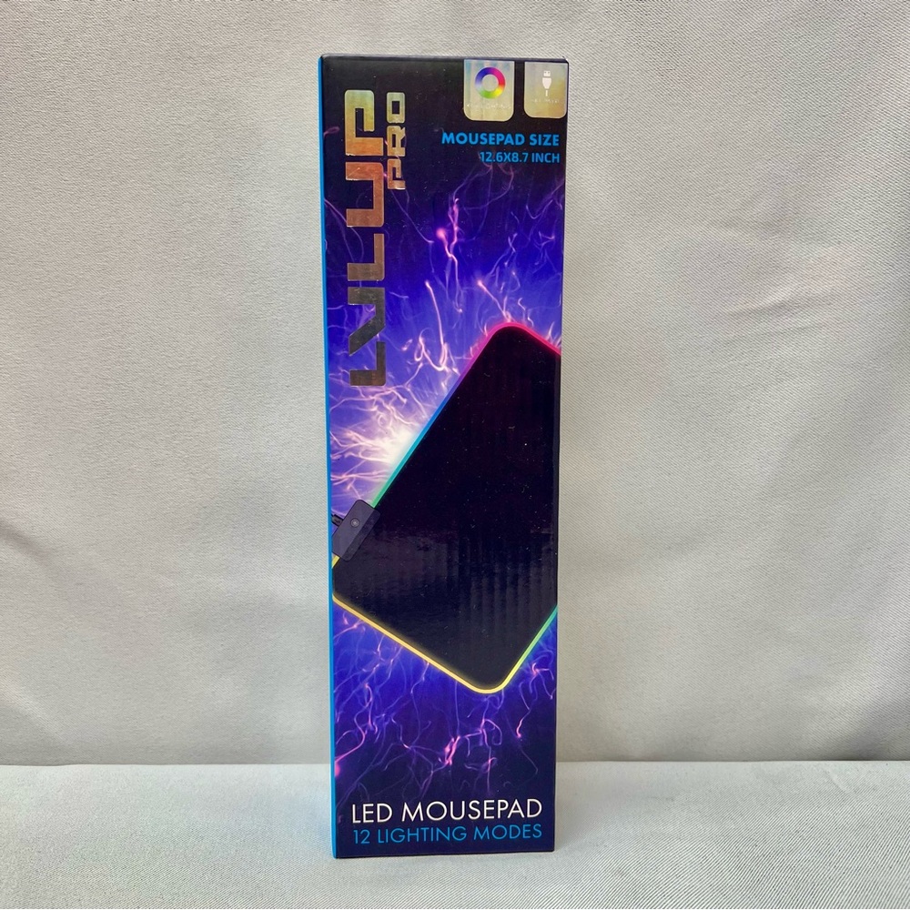 LED RGB Mouse Pad with 12 lighting modes - LVL UP PRO 13" Game Pad